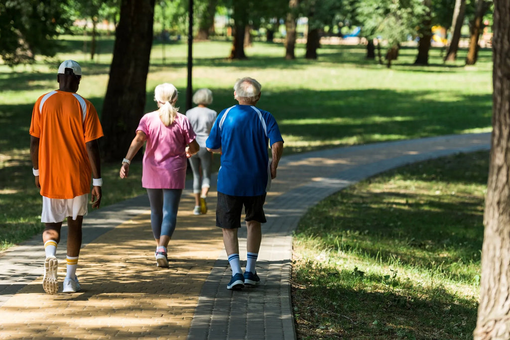 Old people walking