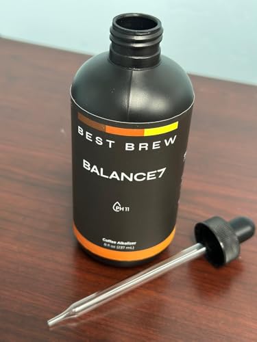 Balance 7 Best Brew Coffee Alkalizer Drops – Neutralizes Coffee Acidity, pH 11, for Smooth, Comfortable Coffee – Physician - Endorsed, Keto - Friendly, BPA - Free – 8 fl oz - Balance7 - Balance 7