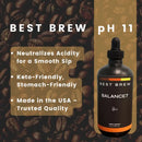 Best Brew Coffee Alkalizer Drops – Neutralizes Coffee Acidity - Balance7 - Balance7