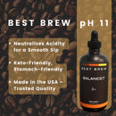 Best Brew Coffee Alkalizer Drops – Neutralizes Coffee Acidity - Balance7 - Balance7