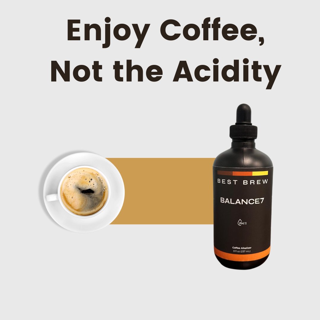 Best Brew Coffee Alkalizer Drops – Neutralizes Coffee Acidity - Balance7 - Balance7