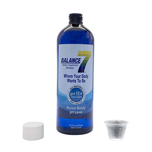 Balance 7 - Alkaline Dietary Supplement - 11+ pH Alkalizing Concentrate and pH Booster Mineral Liquid - pH Balancer (16 fl oz, 6 Bottles) - Balance 7 - Balance7